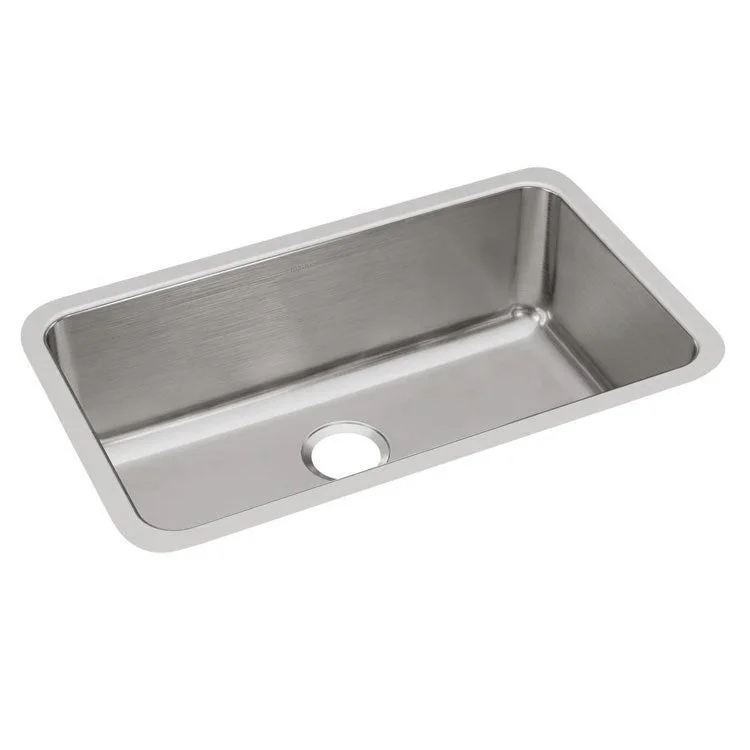 Gourmet 30-1/2" Single Bowl Stainless Steel Undermount Kitchen Sink